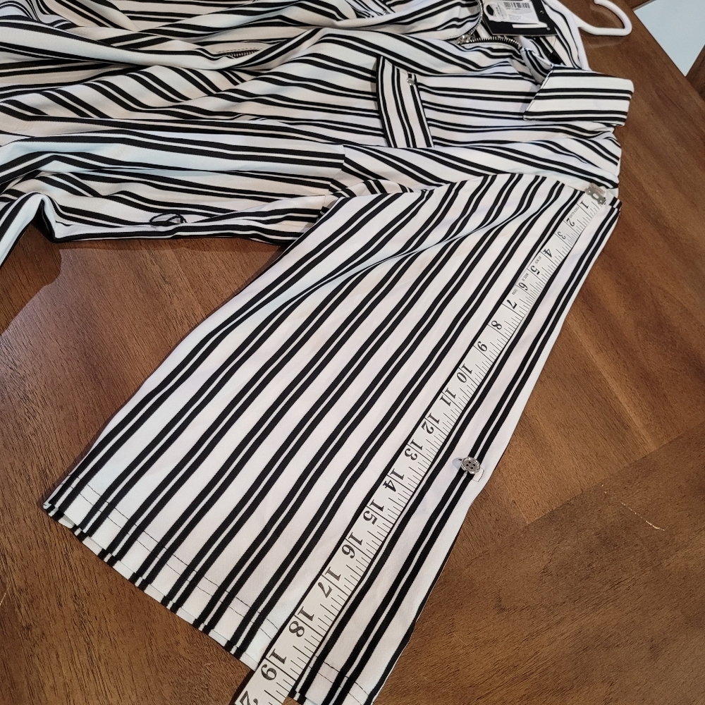 Mlle Gabriel NWT size 3X black and white strip women's dress - Picture 9 of 14